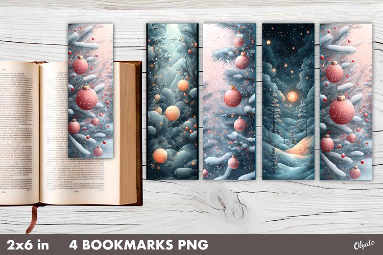 Whimsical Christmas Bookmark PNG