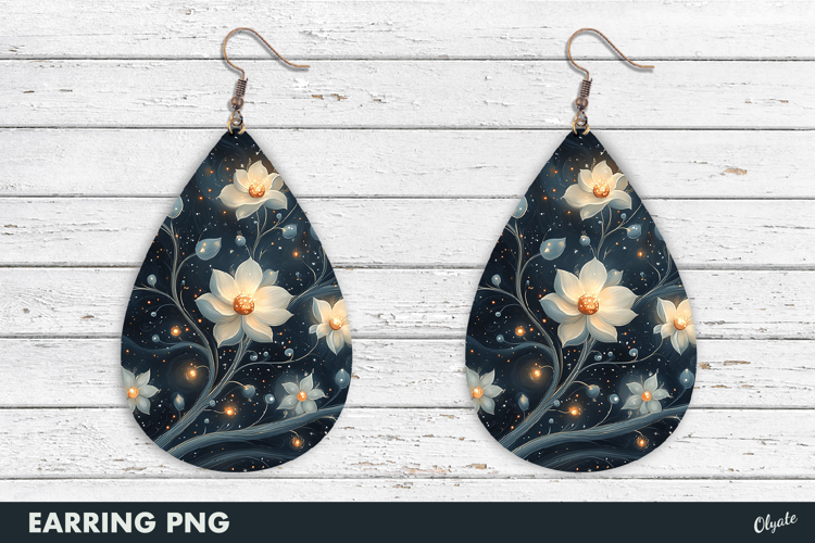 Earring Winter Fairy Sublimation PNG