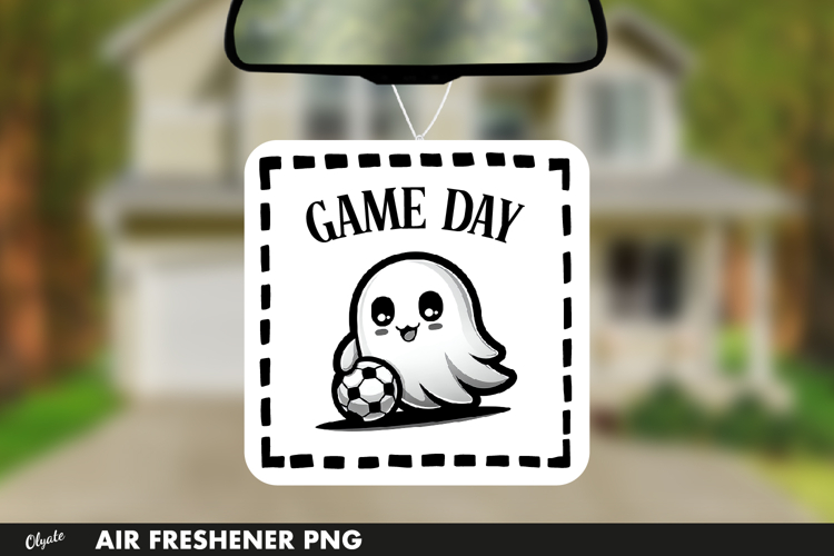 Halloween Air Freshener PNG. Football Ghost PNG