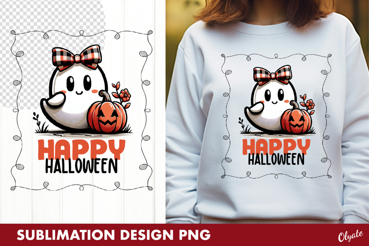 Cute Ghost Sublimation. Ghost Tshirt Design PNG