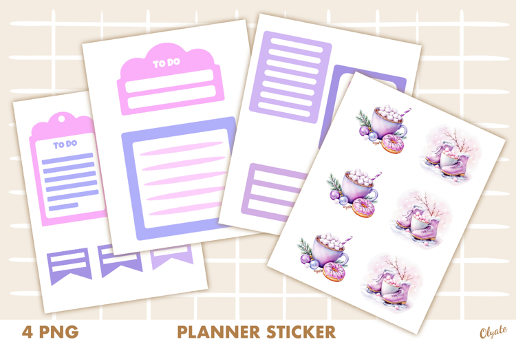 Christmas Planner PNG. Planner Stickers PNG
