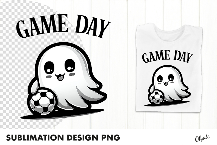 Sports Ghost Sublimation. Halloween Sublimation PNG
