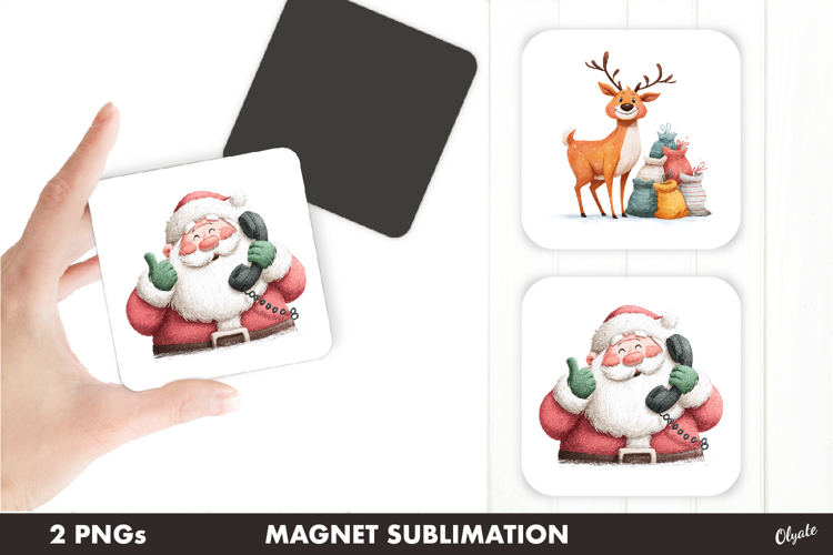 Christmas Eve Magnet PNG. Fridge Magnet PNG example image 1