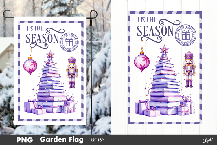Tis the Season, Garden Flag Sublimation PNG