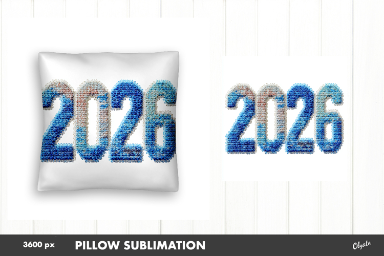 2026 Latch Hook Yarn Sublimation. Pillow Case PNG