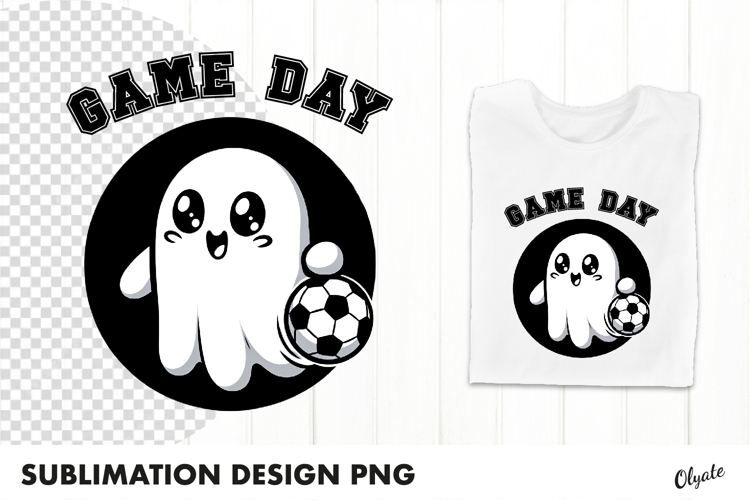 Sports Ghost Sublimation. Halloween Sublimation PNG