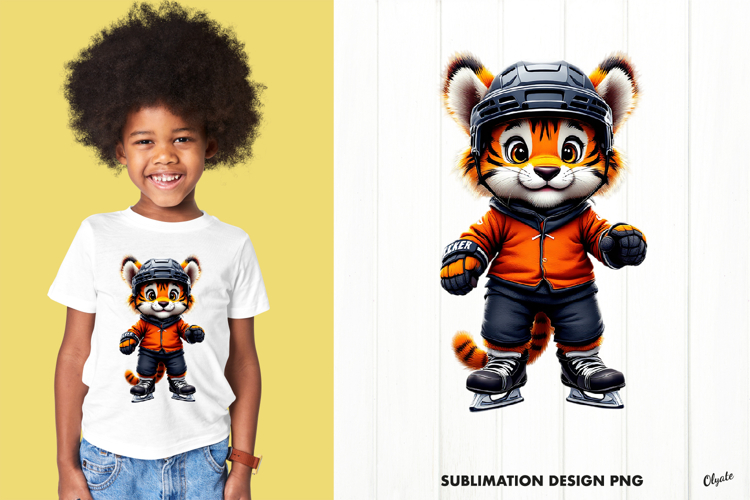 Winter Sport Sublimation, Hockey T-Shirt Sublimation PNG