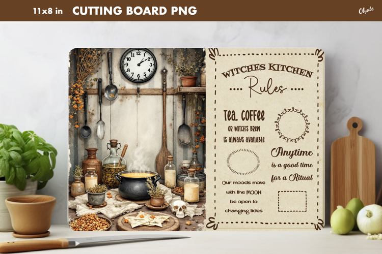 Witches Kitchen, Witches Kitchen Rules, Cutting Board PNG