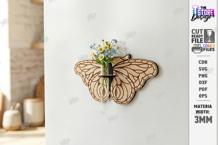 Magnet Plant Holder Laser Cut | Fridge Magnet Planter | CNC