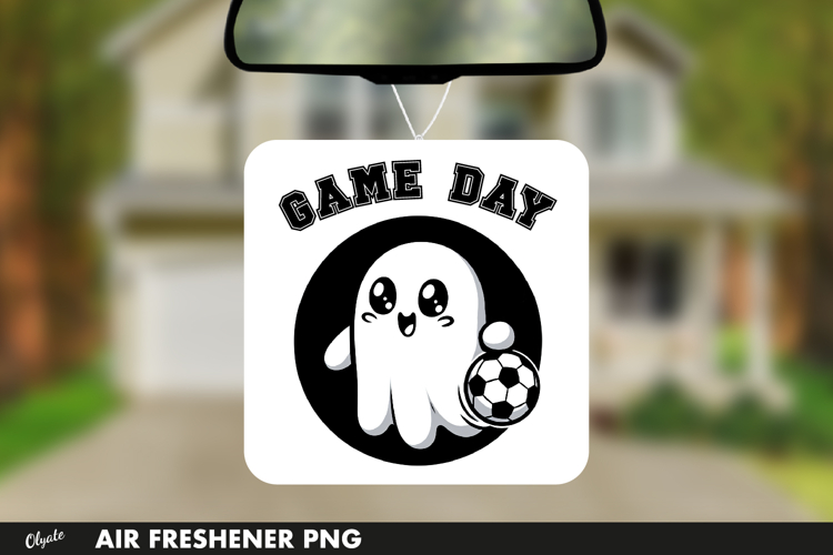 Halloween Air Freshener PNG. Football Ghost PNG