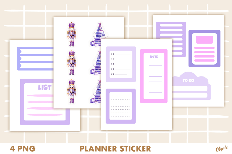 Christmas Planner PNG. Planner Stickers PNG