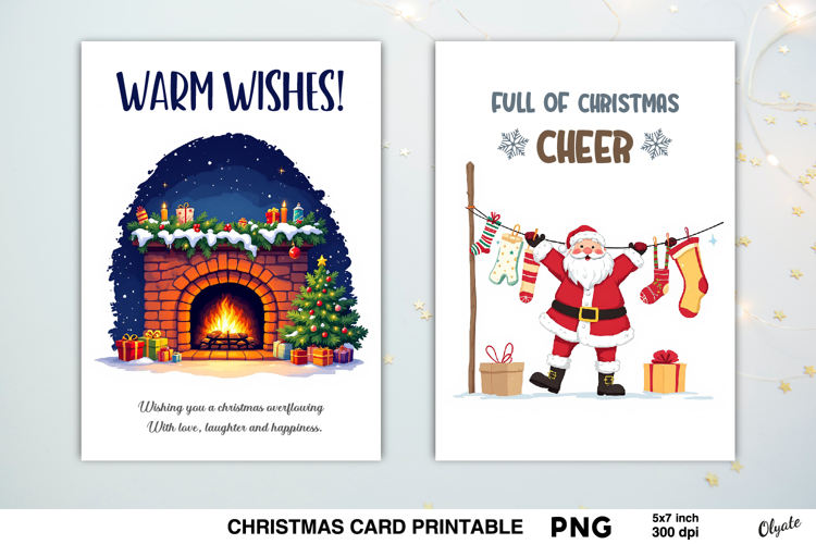 Christmas Celebration Card PNG