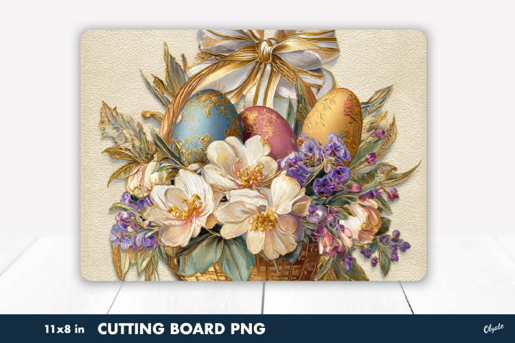 Easter Basket Sublimation, Cutting Board PNG