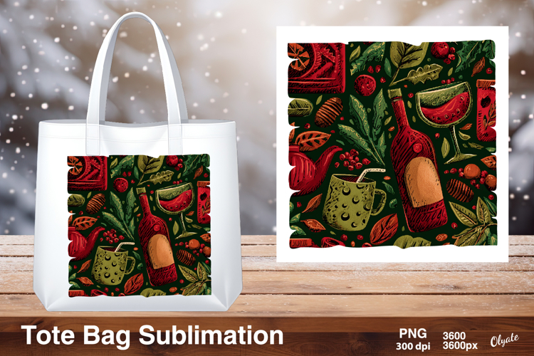 New Year Celebration Sublimation, Tote Bag PNG