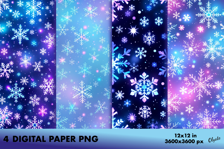  Snowflakes Background Image 2