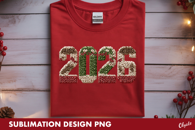 2026 Sublimation, New Year Tshirt Sublimation PNG