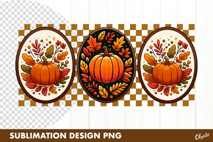 Pumpkin Sublimation, Autumn Frame Sublimation. Tshirt PNG