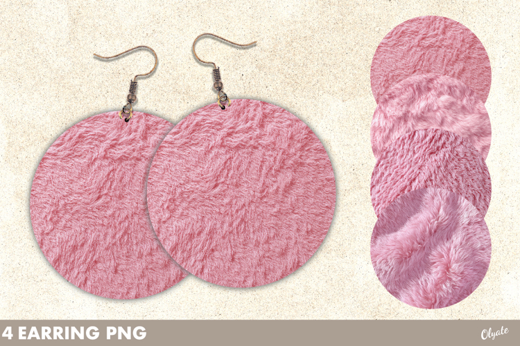 Faux Yarn Earrings, Earrings Round PNG