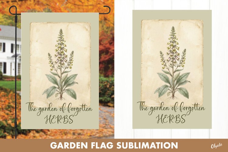 Haunted Garden. Halloween Garden Flag example image 1