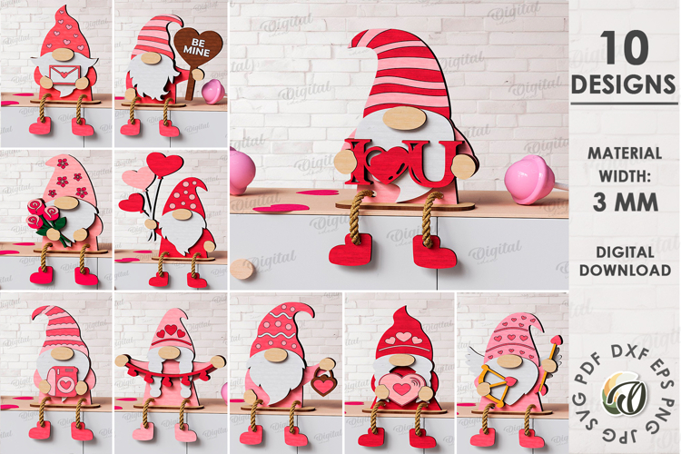 Valentine Gnome Clipart Image 11