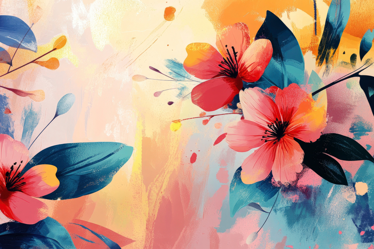 Flowers Texture Image 24