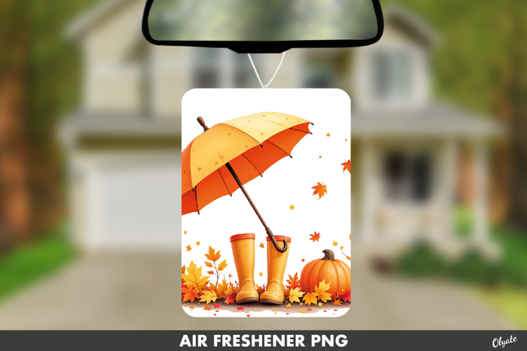 Cozy Fall Air Freshener Sublimation. Autumn Sublimation PNG