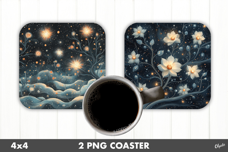 Magic Christmas, Fairy Christmas Coaster PNG