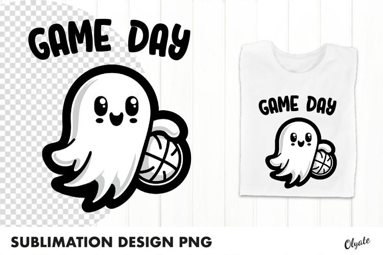 Sports Ghost Sublimation. Halloween Sublimation PNG