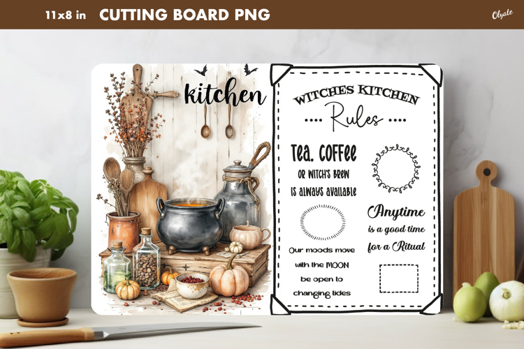 Witches Kitchen, Witches Kitchen Rules, Cutting Board PNG