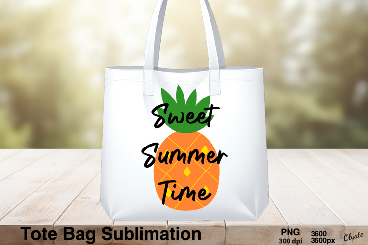 Tote Bag Summer Sublimation. Tote Bag Design