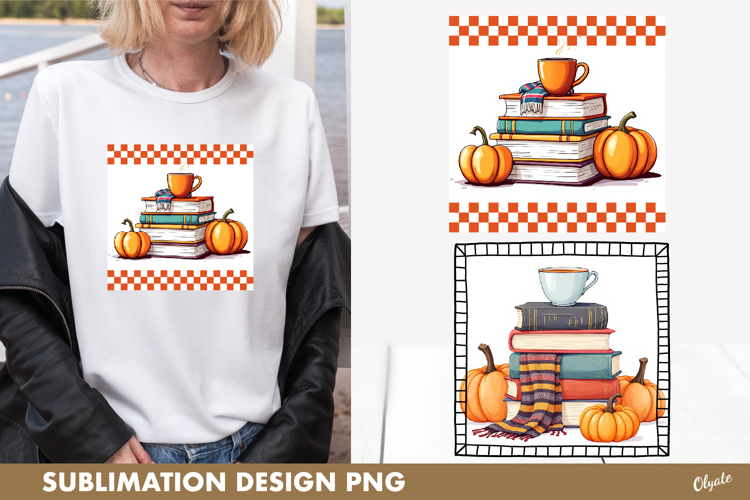 Book Sublimation PNG. Fall Book Sublimation PNG