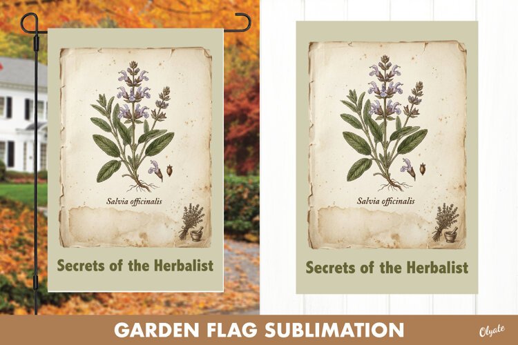 Haunted Garden. Halloween Garden Flag PNG example image 1