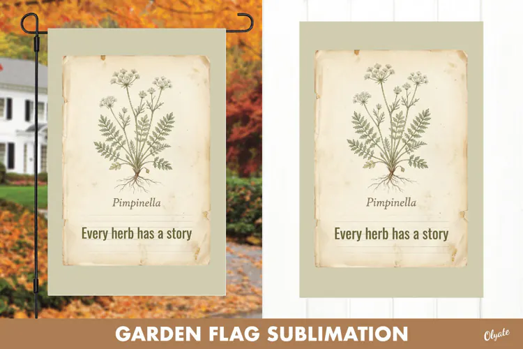 Haunted Garden. Halloween Garden Flag. Witchy Botanical