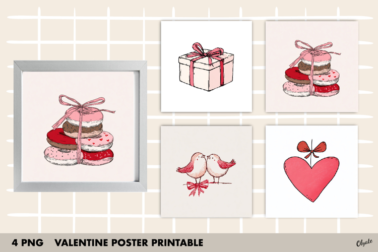 Valentine Card, Valentine Poster Printable PNG