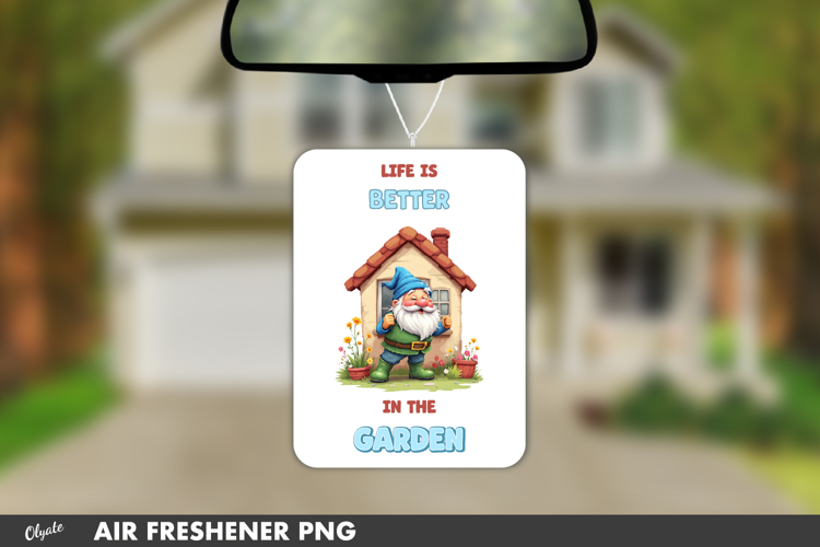 Spring Air Freshener Sublimation, Garden Car Fresh PNG