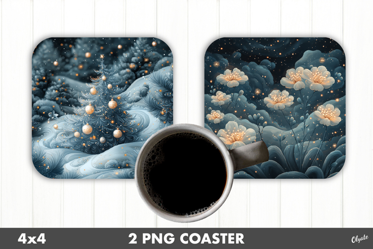 Magic Christmas, Fairy Christmas Coaster PNG