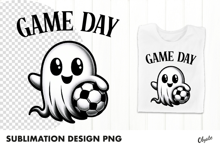 Sports Ghost Sublimation. Halloween Sublimation PNG