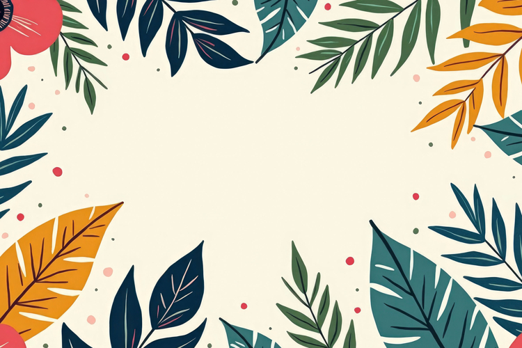 Leaf Border Clipart Image 2