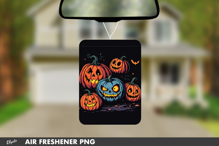 Zombie Pumpkin Air Freshener Sublimation