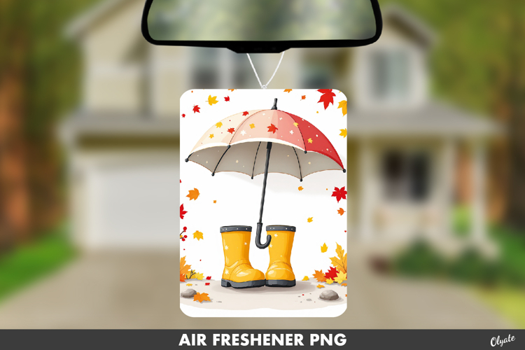 Cozy Fall Air Freshener Sublimation. Autumn Sublimation
