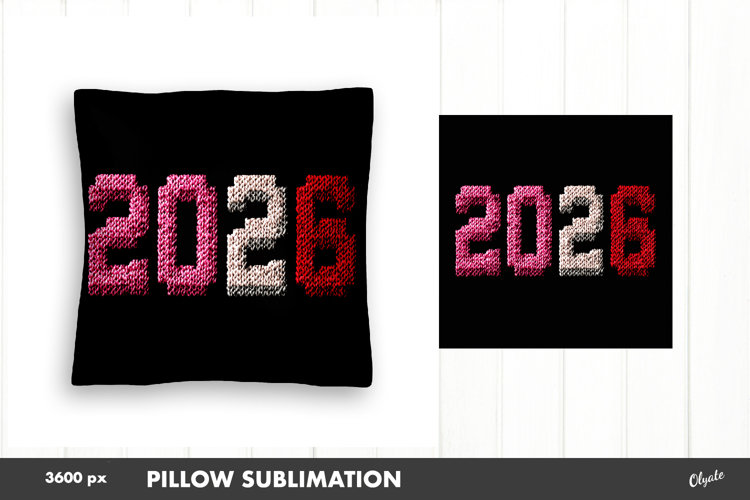 2026 Pink Knitting Sublimation. Pillow Case PNG