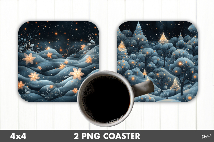 Magic Christmas, Fairy Christmas Coaster PNG