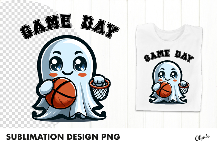 Sports Ghost Sublimation. Halloween Sublimation PNG