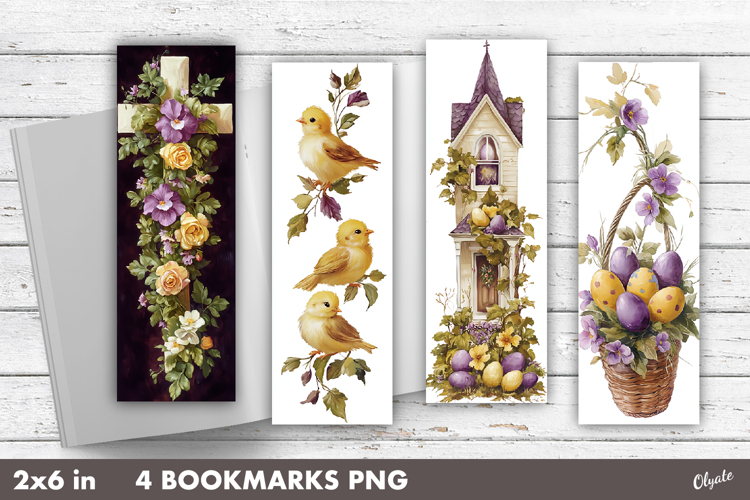Whimsical Easter Bookmark Sublimation, Spring Bookmark