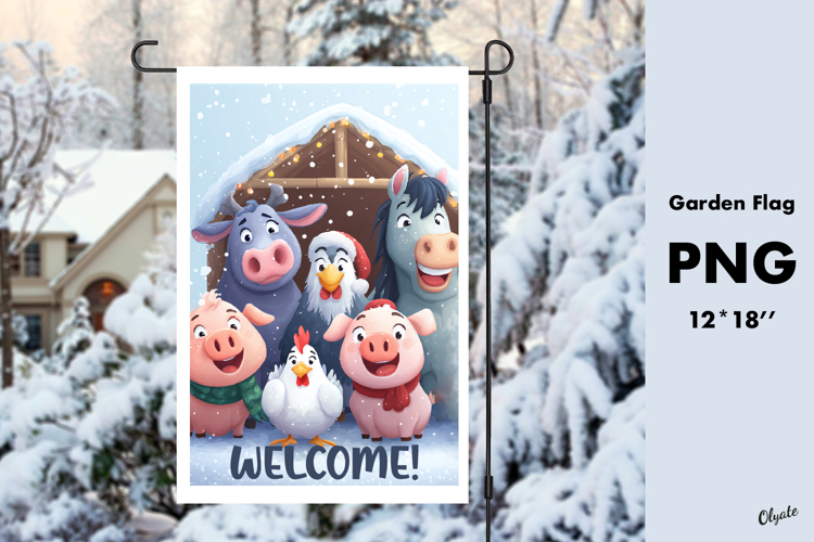 Farmhouse Animals Clipart Image 2