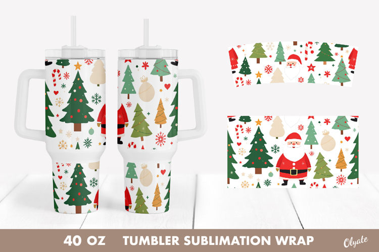 Christmas Sublimation Tumbler Designs Image 7