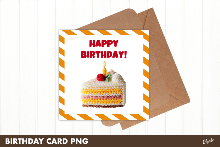 Happy Birthday Card PNG, Greeting Card PNG