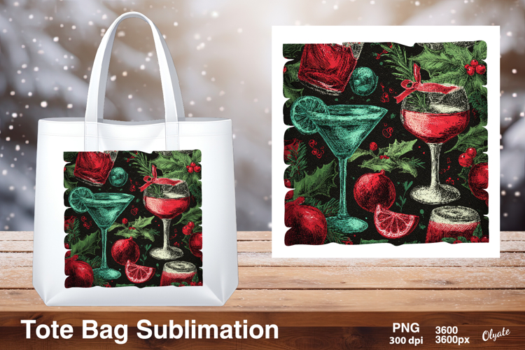 New Year Celebration Sublimation, Tote Bag PNG