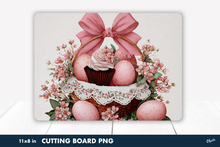 Easter Basket Sublimation, Cutting Board PNG