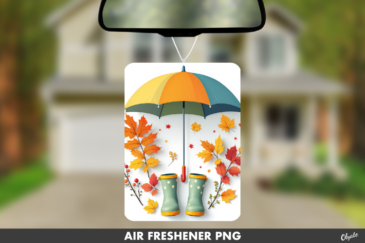 Cozy Fall Air Freshener Sublimation. Autumn Sublimation